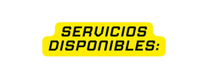 Servicios Disponibles